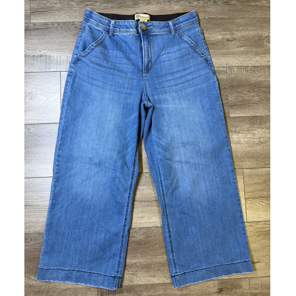 Democracy Ab Solution High Rise Wide Leg Crop Jeans Size 14 Blue B2886DJRUXX